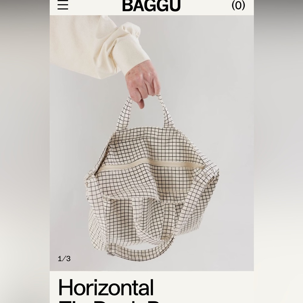 Horizontal Zip Duck Bag